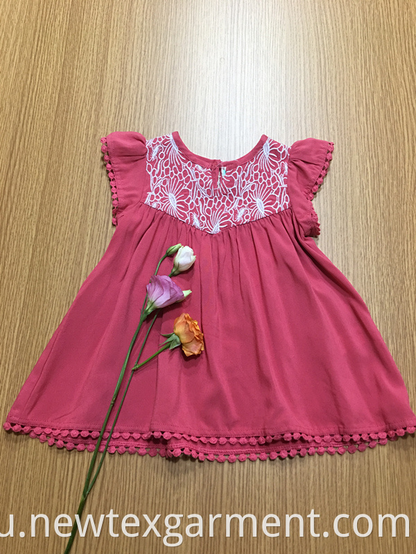 crochet lace viscose dress